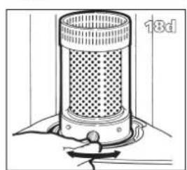 ZIBRO R 224 TC - L ENSURE THAT THE HEATER IS OFF AND COMPLETELY COOL BEFORE STARTING TO REPLACE THE WICK. - 14