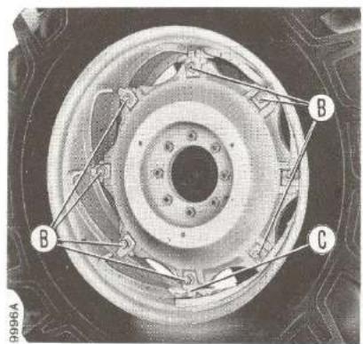 FIAT 8090 - ROUES AVEC VOIE VARIABLE PAR RAMPE HELICOIDALE - 2