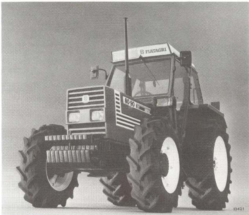 FIAT 8090 - TRACTEUR avec cabine comport rechauffee et ventilée - 1