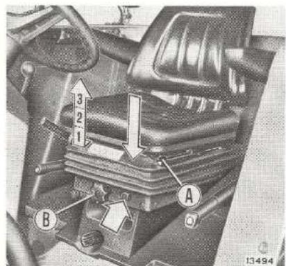 FIAT 7080 - Réglage du siège - 1