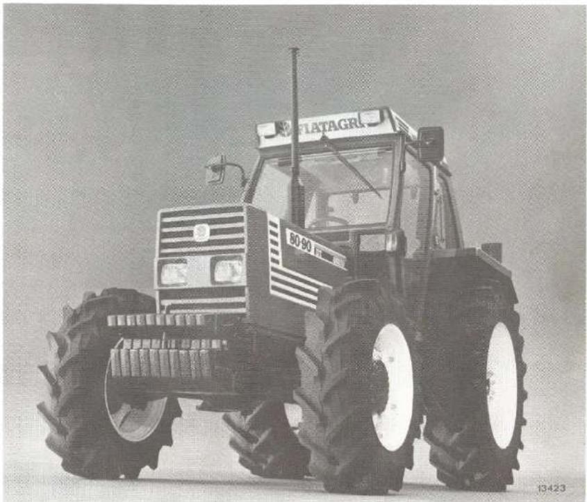FIAT 7080 - Tracteur avec cabine superconfort réchauffée et ventilée - 1