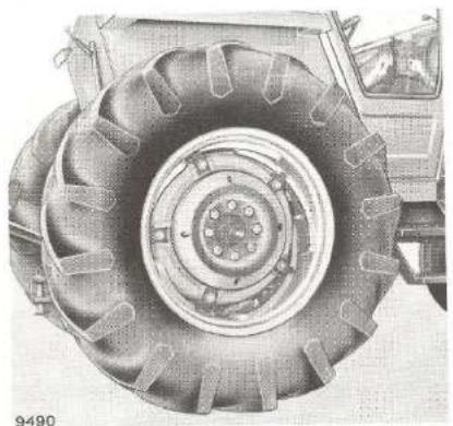 FIAT 7080 - Alourdissement des ROUES arriere - 1