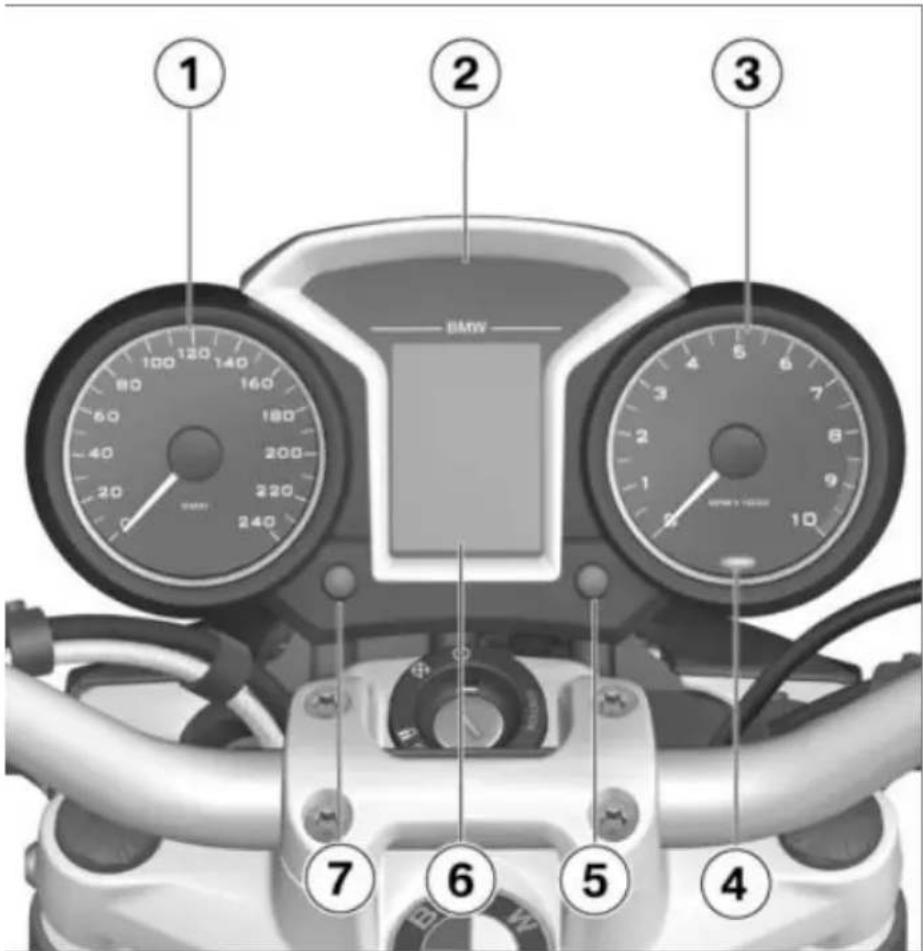 BMW R 1200 R (2013) - Tαμπλό opγάνων - 1
