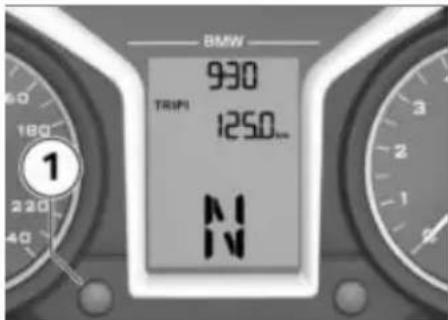 BMW R 1200 R (2013) - Mnδενισμός μερικου xλιομετρητή - 1