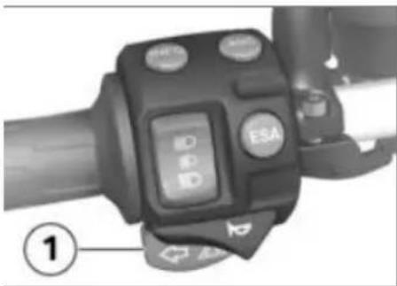 BMW R 1200 R (2013) - Xειρισμός φλας - 1