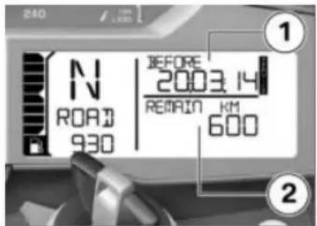 BMW R 1200 GS (2013) - 'Ενδειξη σέρβις - 1
