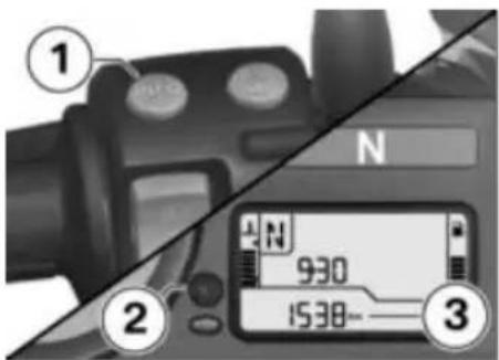 BMW R 1200 GS (2012) - Επιλογή ένδειξης - 1