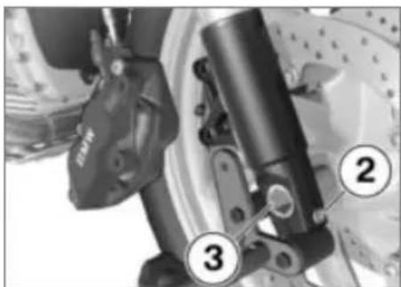 BMW R 1200 GS (2012) - Αφαίρεση μπροστινού τροχού - 5