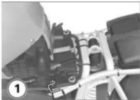 BMW R 1200 GS (2012) - Στήριγμα κράνους Ασφάλιση του κράνους στη μοτοσικλέτα - 1