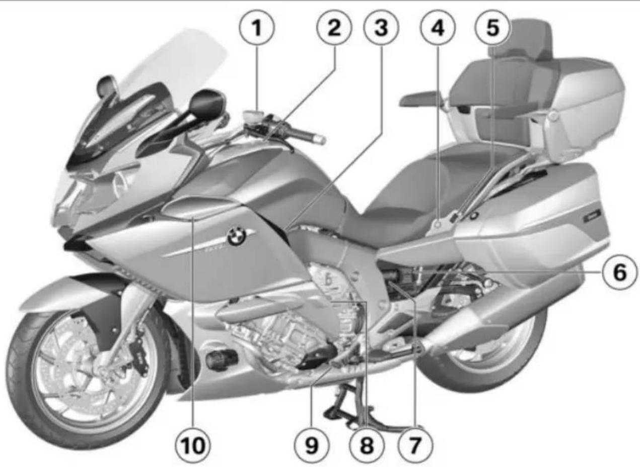 BMW K 1600 GTL Exclusive (2015) - 全体圆 - 1