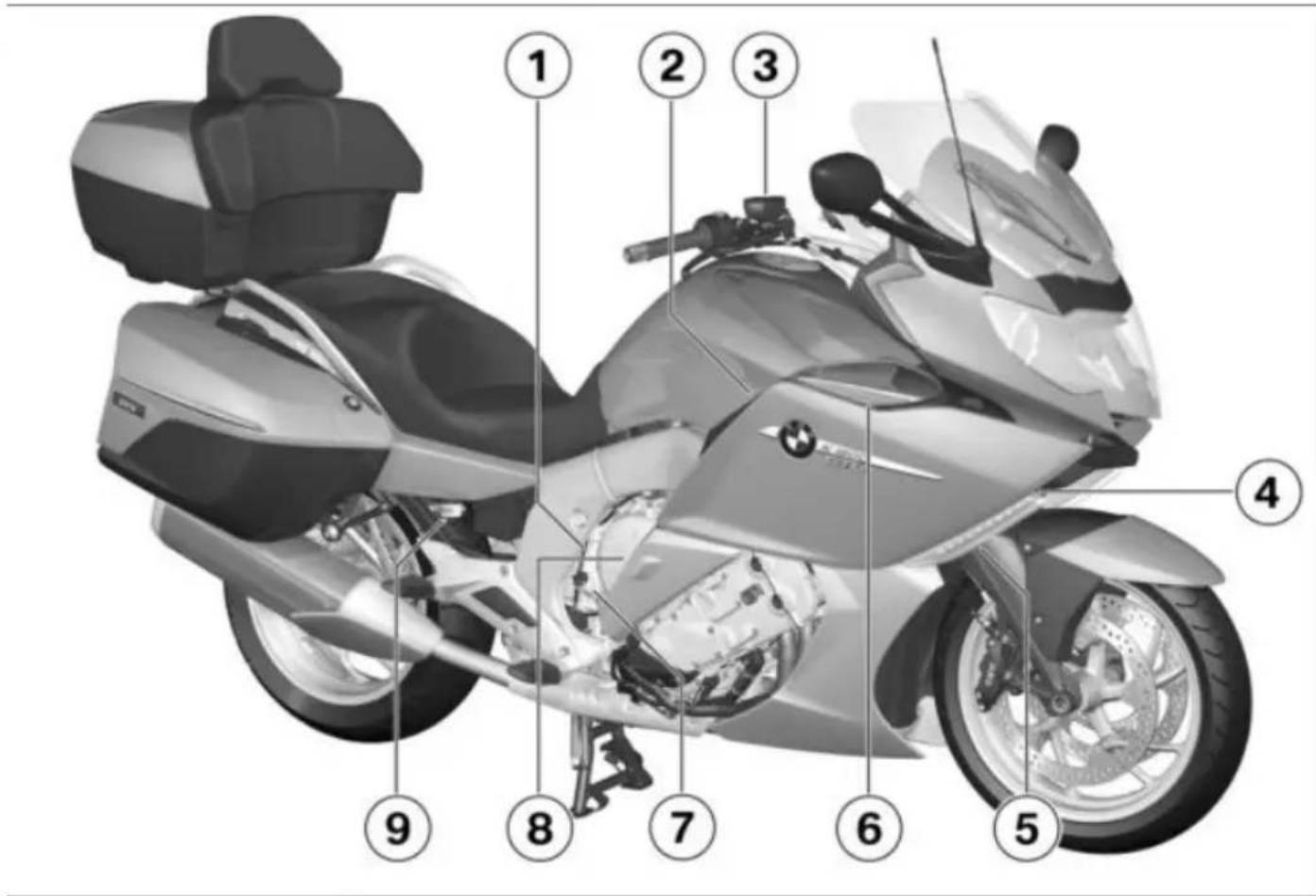 BMW K 1600 GTL (2013) - 全体圆 - 1