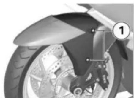 BMW K 1600 GTL (2013) - フロト木イルを取り外す - 1