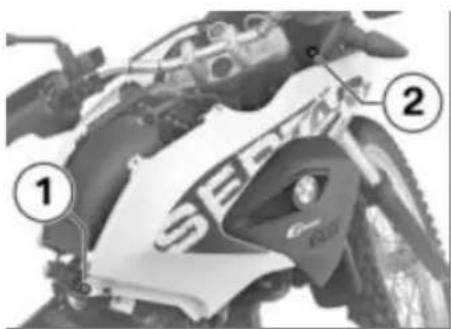 BMW G 650 GS Sertao (2014) - การลอดแผงครอบข้างตัวรถ ด้านขวา - 1