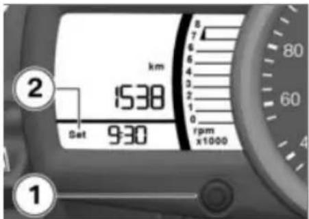 BMW G 650 GS Sertao (2014) - การปรับตั้งนาฬิกา - 1