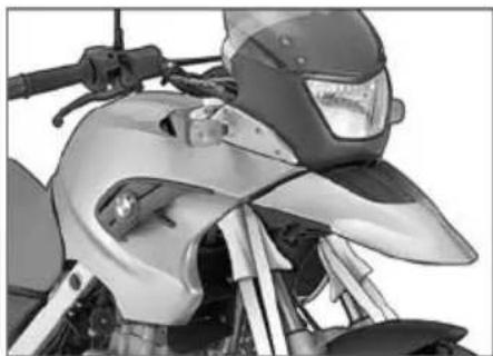 BMW G 650 GS (2008) - モーターサイクルを搬送 用に固定する - 2