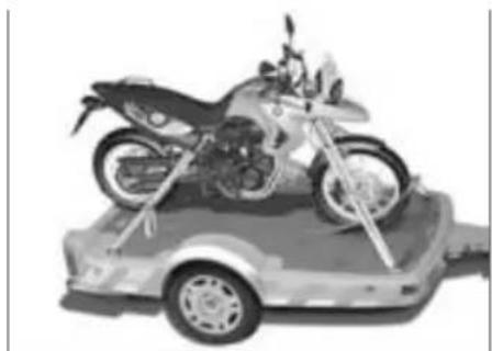 BMW F 650 GS (2009) - モーターサイクルを搬送 用に固定する - 1