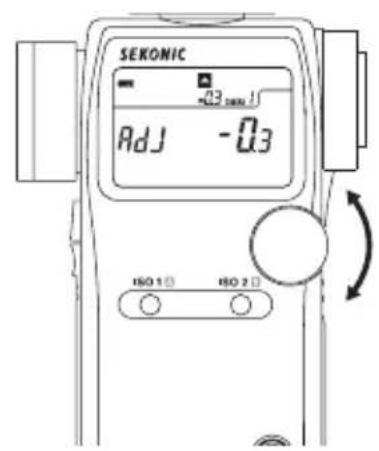 SEKONIC DigitalMaster L758DR - Comment utiliser la compensation d'exposition - 2