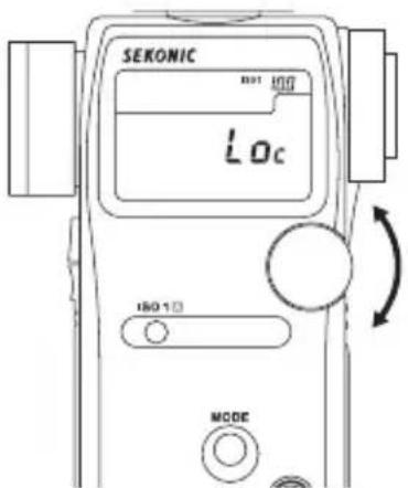 SEKONIC DigitalMaster L758DR - Molette de selection pour le verrouillage/déverrouillage - 1