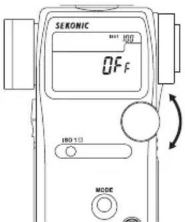 SEKONIC DigitalMaster L758DR - Molette de selection pour le verrouillage/déverrouillage - 2