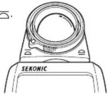 SEKONIC DigitalMaster L758DR - Utilisation du L-758DR/758D en mesure incidente d'éclairrement (lux ou FC) - 1