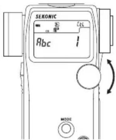 SEKONIC DigitalMaster L758DR - [Mode réglage du canal ControITL sans fil] - 1