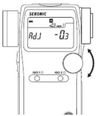 SEKONIC DigitalMaster L758Cine - Comment utiliser la compensation d'exposition - 2