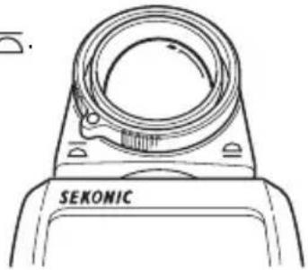 SEKONIC DigitalMaster L758Cine - Utilisation du L-758DR/758D en mesure incidente d'éclairement (lux ou FC) - 1