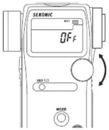 SEKONIC DigitalMaster L758Cine - Molette de sélection pour le verrouillage/déverrouillage - 2