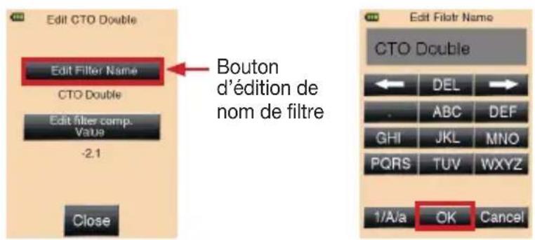 SEKONIC LiteMaster Pro L478DR - 6-6-7. Édition du nom de filtré - 2