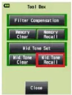 SEKONIC LiteMaster Pro L478DR - 6-2-5. Rappel de Mid. Tone - 1