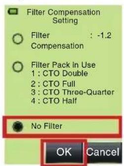 SEKONIC LiteMaster Pro L478DR - 6-5-3. Désélection de filtré - 1