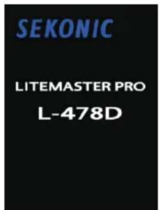SEKONIC LiteMaster Pro L478DR - 2-3. Mise en marche/arrêt (ON/OFF) - 1