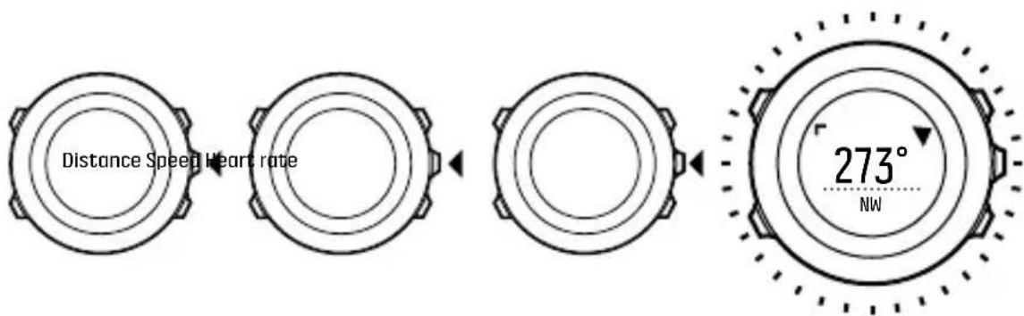 SUUNTO Ambit 3 Vertical 1.0 - Utilisation de la boussole pendant l'exercice - 1