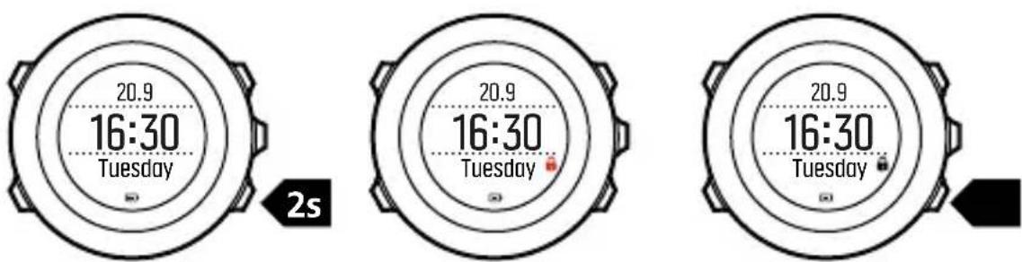 SUUNTO Ambit 3 Vertical 1.0 - Verrouillage des boutons - 1