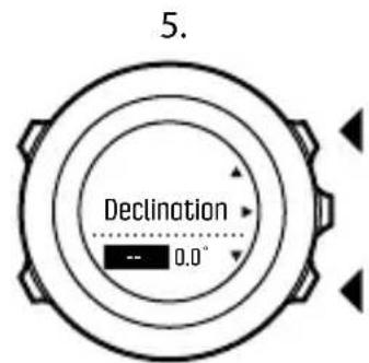 SUUNTO Ambit 3 Vertical 1.0 - Paramétrage de la declinaison - 2