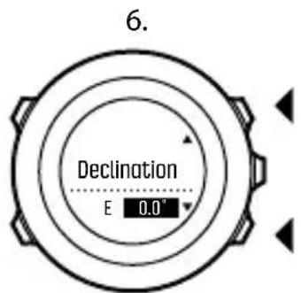 SUUNTO Ambit 3 Vertical 1.0 - Paramétrage de la declinaison - 4