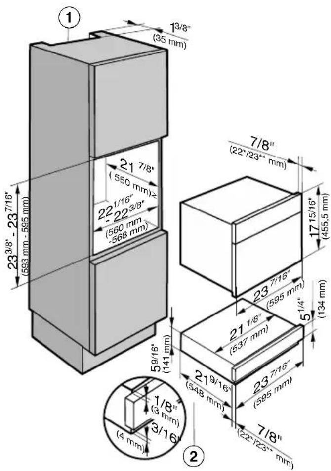 MIELE EVS 6114 - Encastrement dans une armoire haute - 3