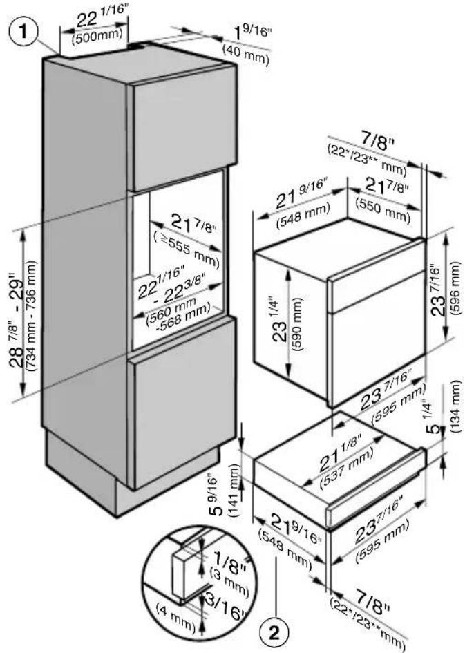MIELE EVS 6114 - Encastrement dans une armoire haute - 6