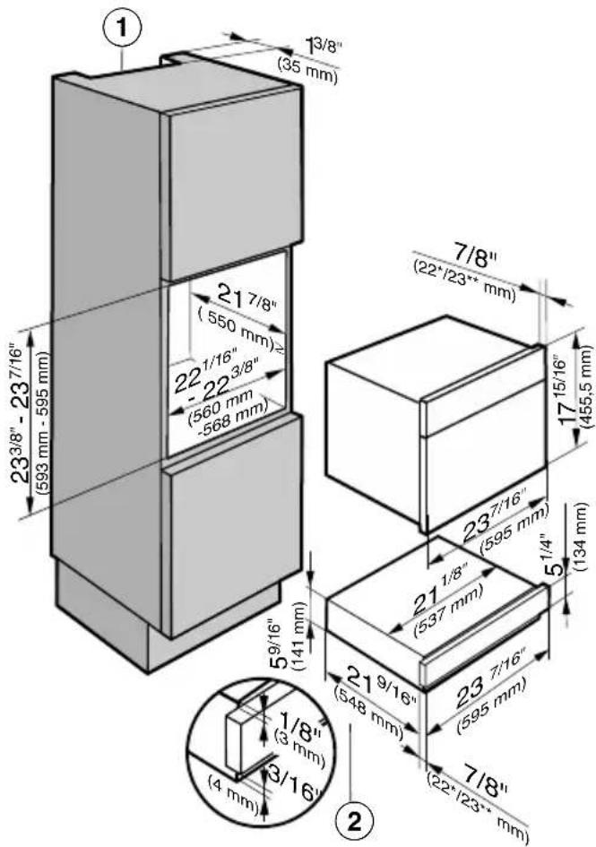 MIELE EVS 6114 - Encastrement dans une armoire haute - 4