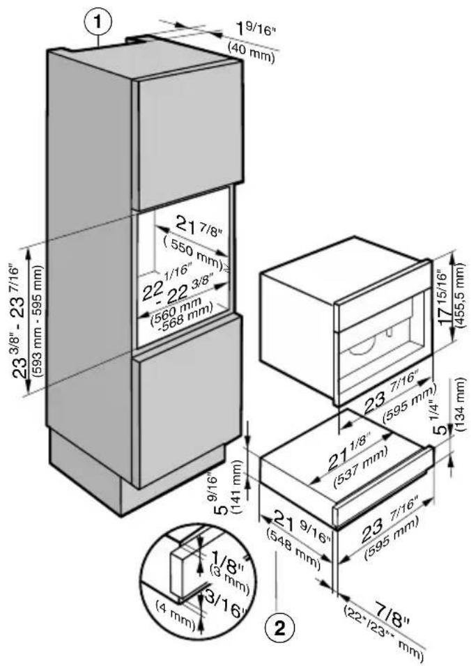 MIELE EVS 6114 - Encastrement dans une armoire haute - 7