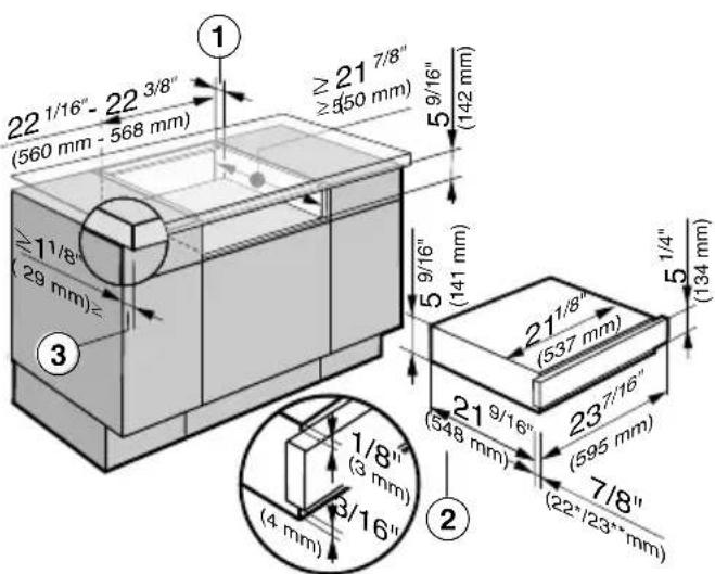MIELE EVS 6114 - Encastrement dans une armoireasse - 1