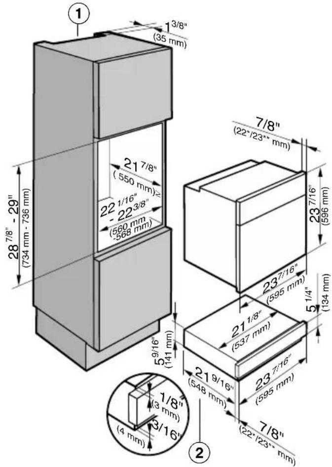 MIELE EVS 6114 - Encastrement dans une armoire haute - 2