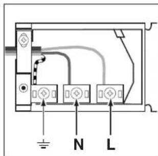 INDESIT FM 10.B - Montaje del cable de alimentacion - 2