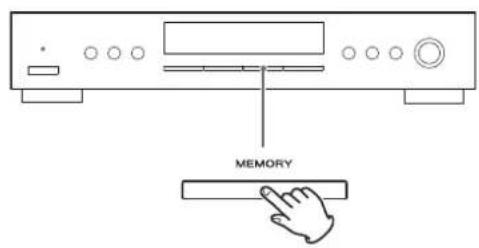 TEAC Lago - Appuyez sur le bouton MEMORY. - 1