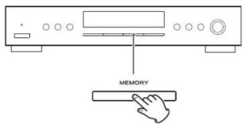 TEAC Lago - Press the MEMORY button. - 1