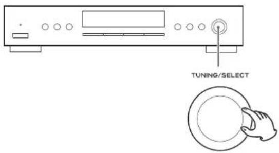 TEAC Lago - Sélectionner un canal préréglé pour mémoriser la station en utilisant le bouton TUNING/SELECT. - 1