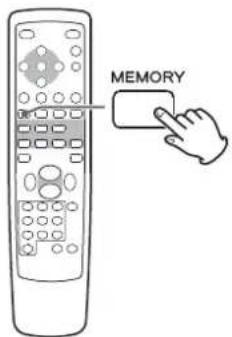 TEAC Lago - Press the MEMORY button. - 1
