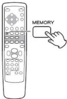 TEAC Lago - Press the MEMORY button. - 6