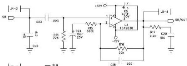 DAEWOO DHT230NT - AMP Board Schematic Diagram-1 - 4