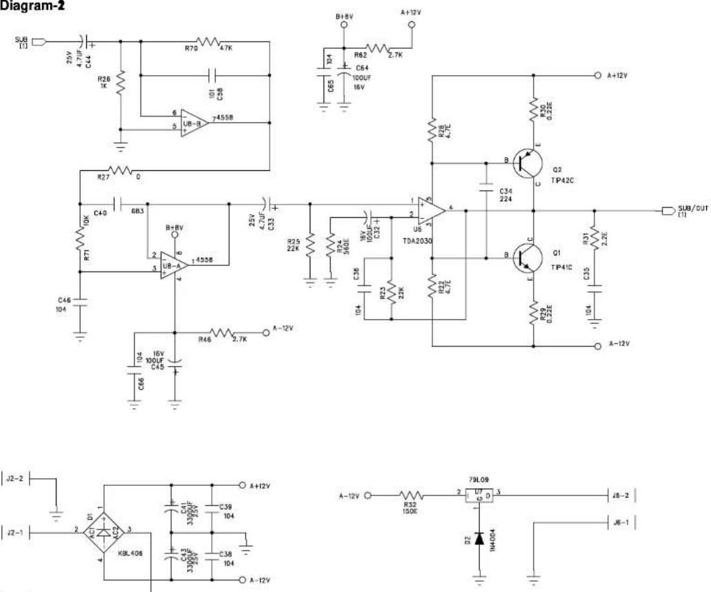 DAEWOO DHT230NT - AMP Board Schematic Diagram-1 - 12